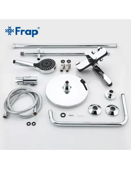 Душевая система Frap F2442 с изливом, черный