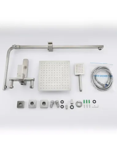 Душева система Frap F24802 з виливом, нержавіюча сталь