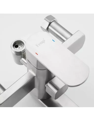 Душевая система Frap F24805 с изливом, нержавеющая сталь