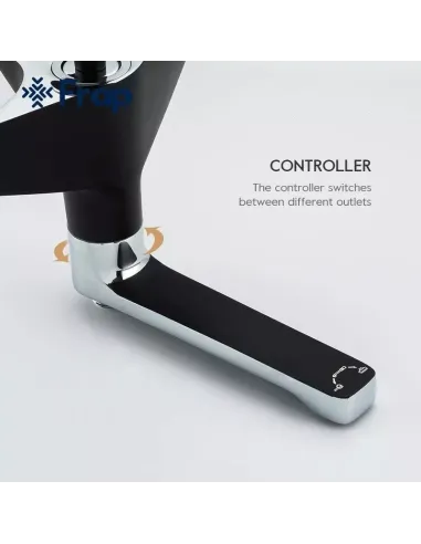 Душевая система Frap F2457 с изливом, черный