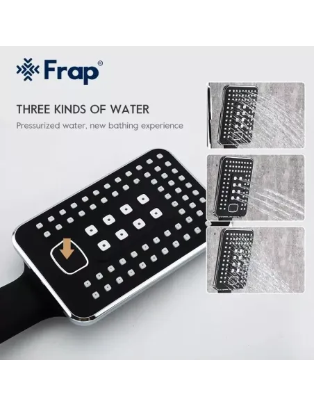 Душевая система Frap F2457 с изливом, черный