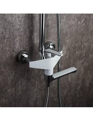 Душевая система Frap F2458 с изливом, белый