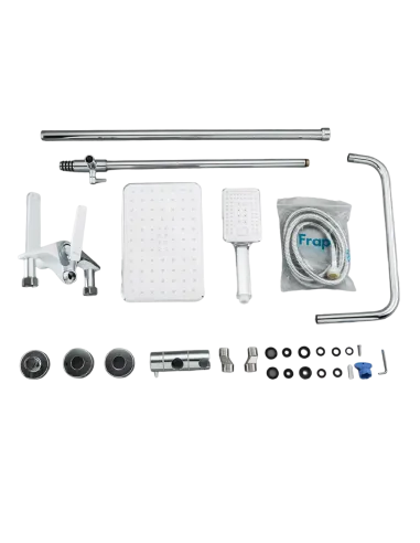 Душевая система Frap F2458 с изливом, белый