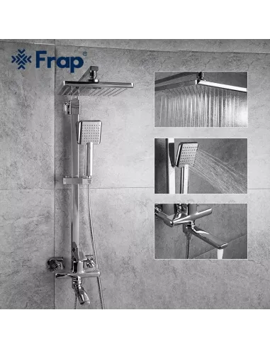 Душевая система Frap F2460 с изливом, хром