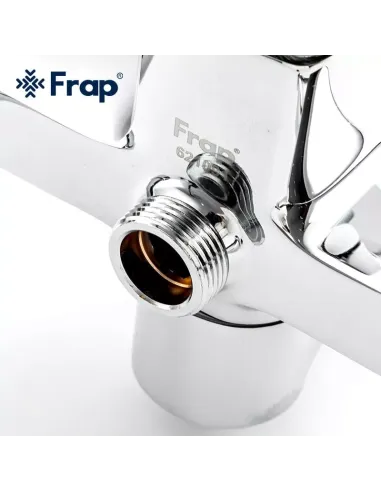 Душева система Frap F2460 з виливом, хром