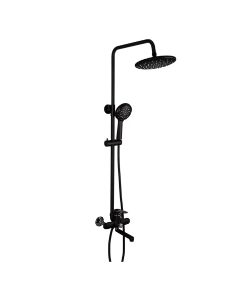 Душева система Frap F2449-6 з виливом, чорний