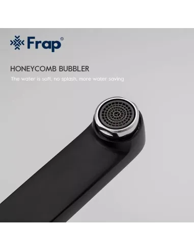 Душева система Frap F2449-6 з виливом, чорний