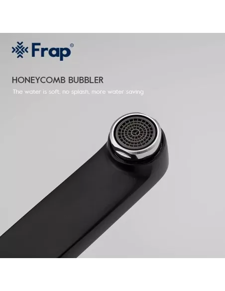 Душева система Frap F2449-6 з виливом, чорний