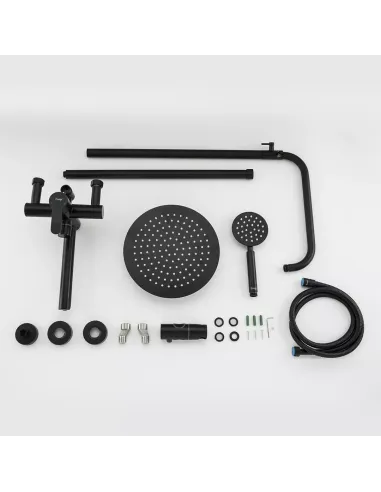Душевая система Frap F24801-6 с изливом, черный