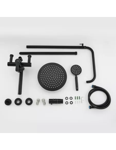 Душевая система Frap F24801-6 с изливом, черный