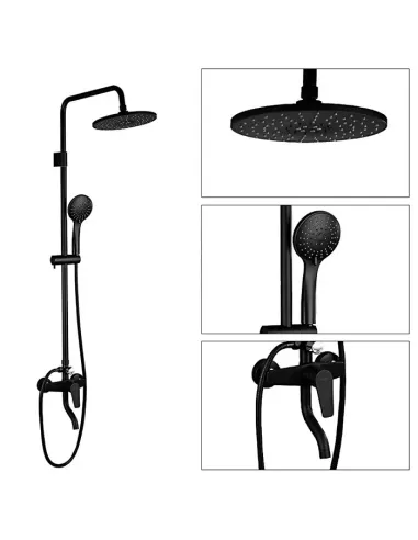 Душевая система Frap F2429 с изливом, черный
