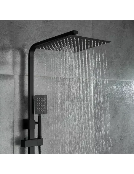 Душевая система Frap F24802-6 с изливом, черный Душевая система Frap F24802-6 с изливом, черный