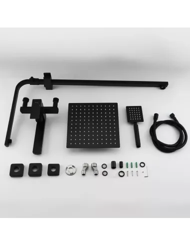 Душевая система Frap F24802-6 с изливом, черный