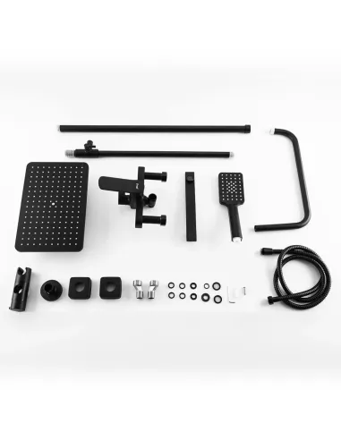 Душева система Frap F2462 з виливом, чорний