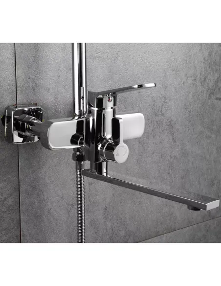 Душевая система Frap F2461 с изливом, хром