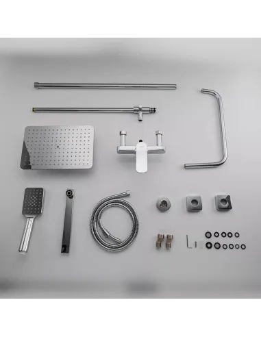 Душева система Frap F2461 з виливом, хром