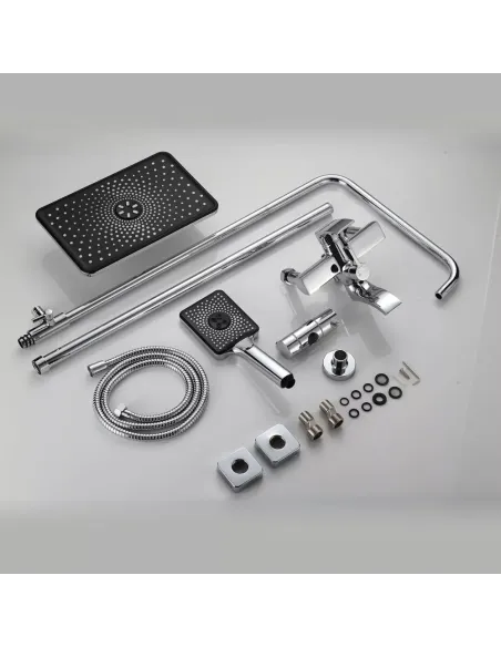 Душева система Frap F2469 з зливом, хром