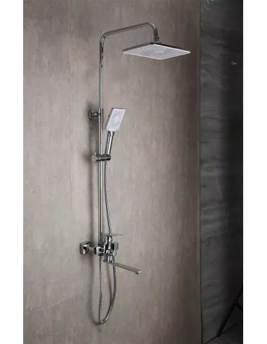 Душева система Frap F2471 з зливом, хром