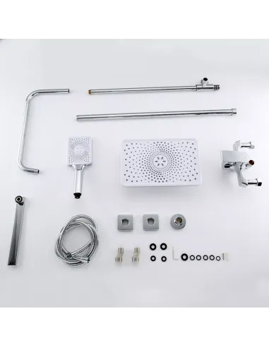 Душева система Frap F2471 з зливом, хром