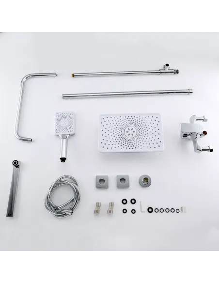 Душева система Frap F2471 з зливом, хром