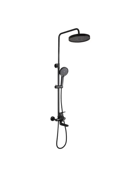 Душева система Frap F2417-6 з виливом, чорний