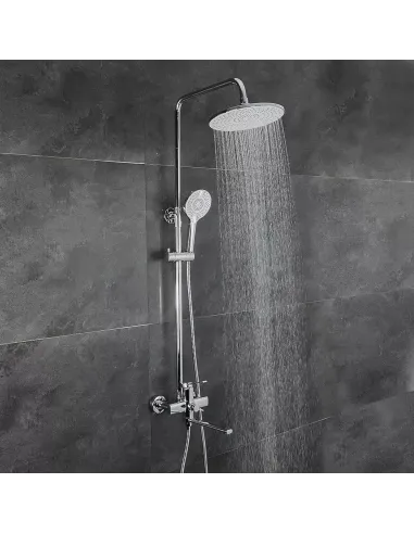 Душева система Frap F2467 з виливом, хром
