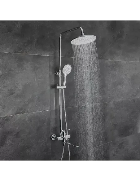 Душевая система Frap F2467 с изливом, хром