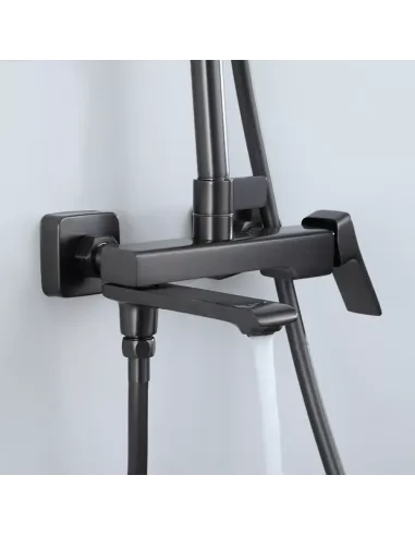 Душевая система Frap F2484-9 с изливом, серый