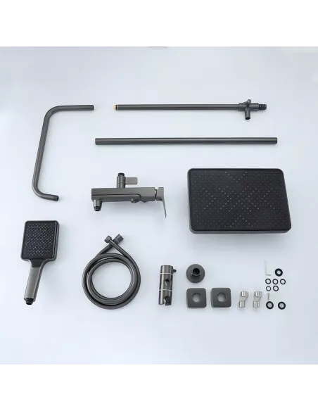 Душевая система Frap F2484-9 с изливом, серый