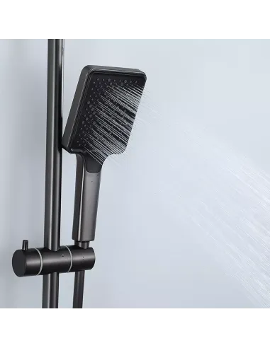 Душева система Frap F2484-9 з виливом, сірий