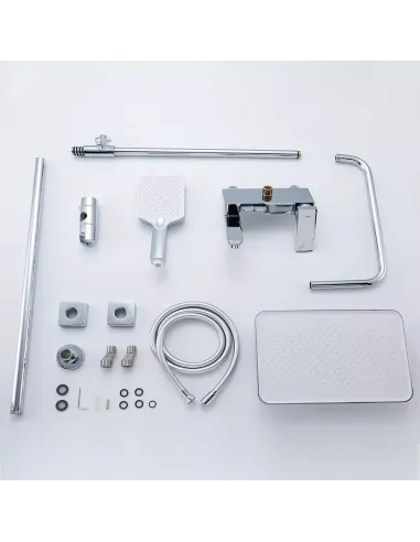 Душева система Frap F2487 з виливом, хром