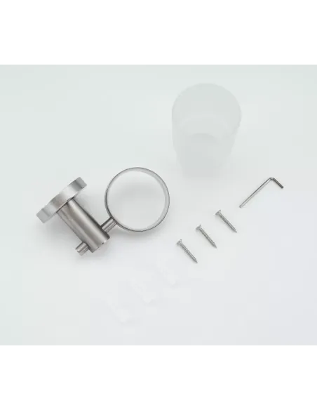 Стакан для ванной комнаты Frap F30106, нержавеющая сталь, сатин