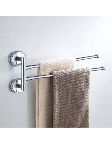 Тримач для рушників Frap F1912 подвійний поворотний, 370 мм, хром