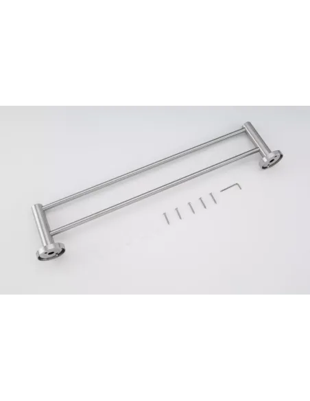 Держатель для полотенец Frap F30109 двойной, 600 мм, нержавеющая сталь