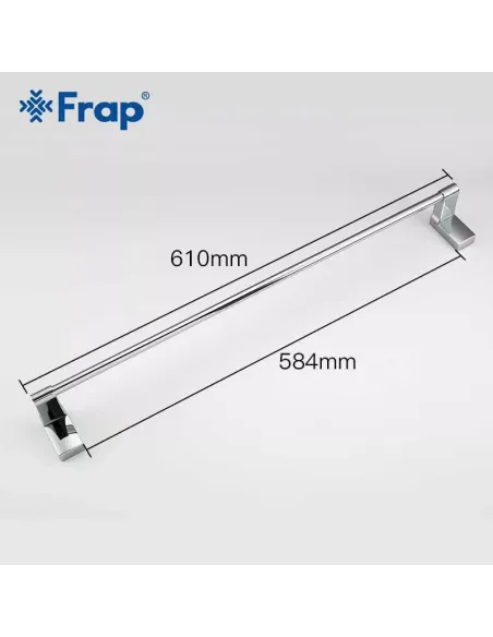 Держатель для полотенец Frap F1801, 600 мм, хром