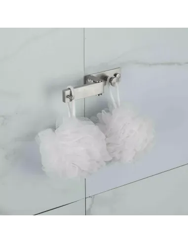 Тримач для рушників Frap F30405-2 потрійний поворотний, 90 мм, нержавіюча сталь