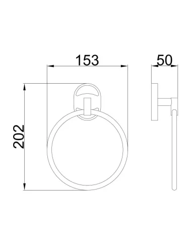 Держатель для полотенец Frap F1904, хром