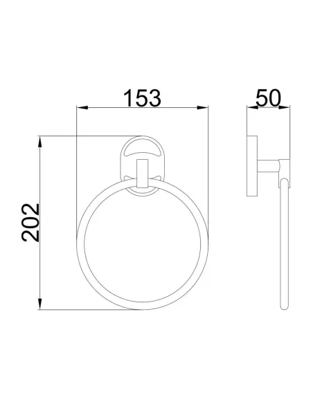 Держатель для полотенец Frap F1904, хром