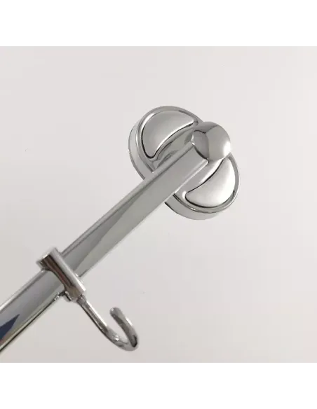 Планка с крючками Frap F1915-2, 215 мм, хром, 2 крючка