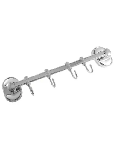 Планка с крючками Frap F1915-4, 310 мм, хром, 4 крючка