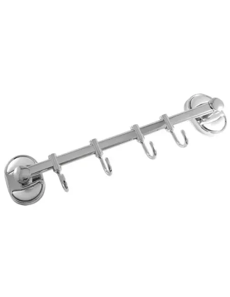 Планка с крючками Frap F1915-4, 310 мм, хром, 4 крючка