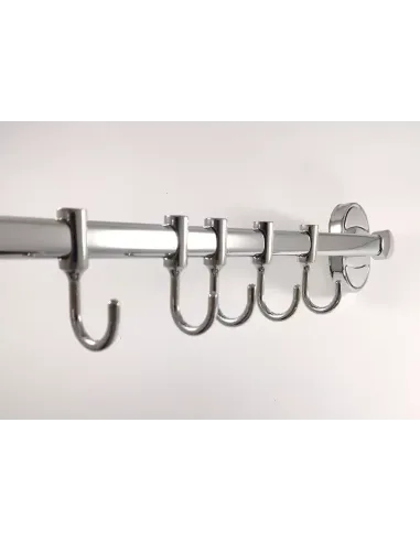 Планка с крючками Frap F1915-6, 450 мм, хром, 6 крючков
