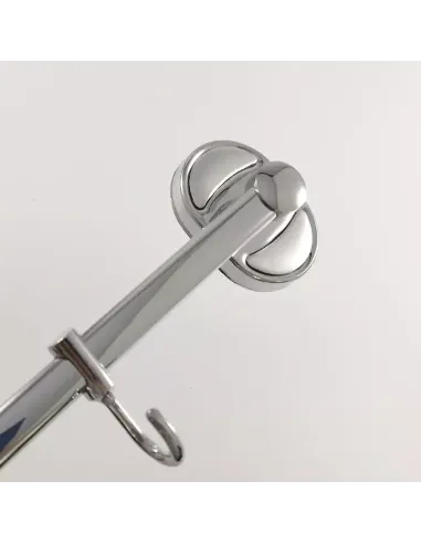 Планка з гачками Frap F1915-6, 450 мм, хром, 6 гачків