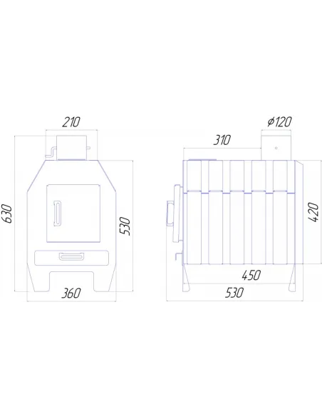Булер`ян Neon ЕСО 6 кВт з варильною поверхнею