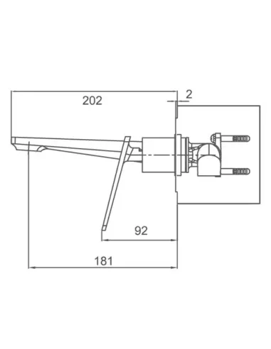 Змішувач для умивальника Frap F1058-22 прихованого монтажу, білий