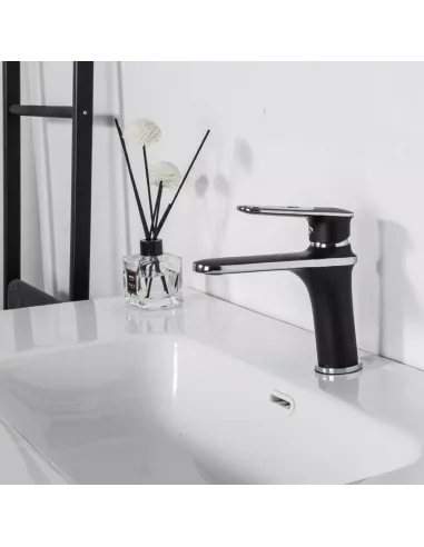 Змішувач для умивальника Frap F1049-6, одноважільний, чорний