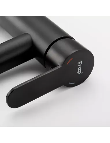 Смеситель для умывальника Frap F10801-6, однорычажный, черный