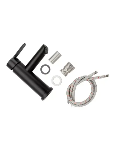 Змішувач для умивальника Frap F10801-6, одноважільний, чорний