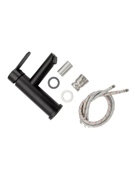 Змішувач для умивальника Frap F10801-6, одноважільний, чорний