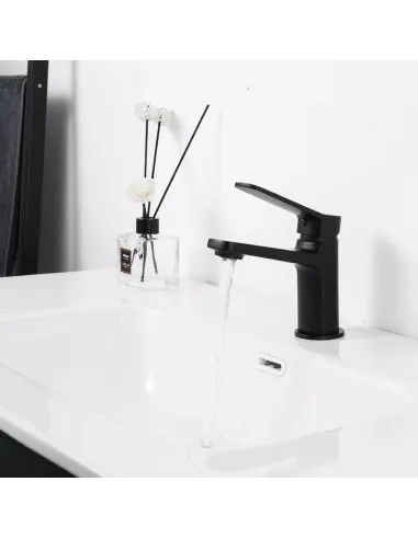 Змішувач для умивальника Frap F1062, одноважільний, чорний
